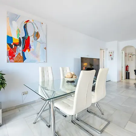 Located In Puerto Marina With Sea Views, First Line Of Beach. Apartment Benalmadena